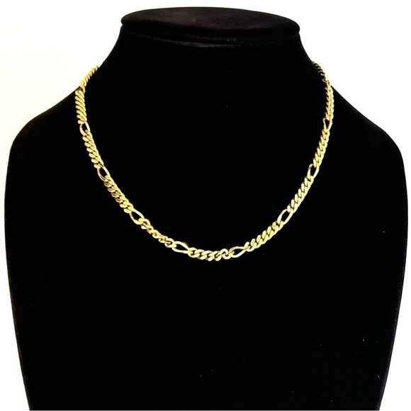 Monet 1968 Vintage Goldplated Figaro Chain Choker Necklace With Hangtag - Picture 1 of 8